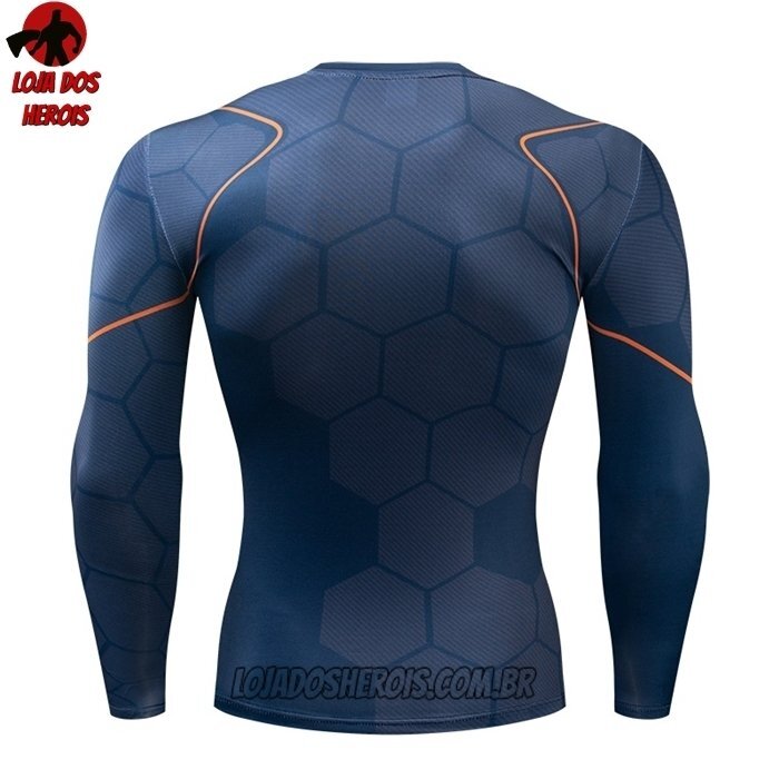Camisa/Camiseta Hash Guard Tony Stark Manga Compressão Segunda Pele - Imagem 2