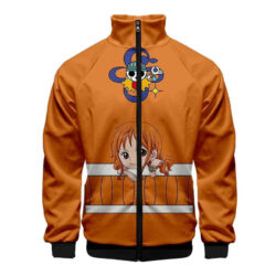 Jaqueta Corta Vento 3D Nami Anime One Piece Top