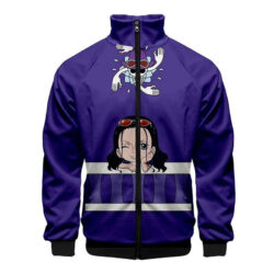 Jaqueta Corta Vento 3D Nico Robin Anime One Piece Top