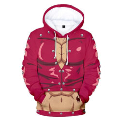 Blusa Jaqueta 3D Full Traje Ban Nanatsu No Taizai Anime Top