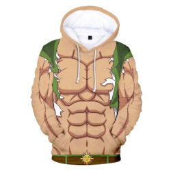 Blusa Jaqueta 3D Full Traje Escanor Nanatsu No Taizai Anime Top