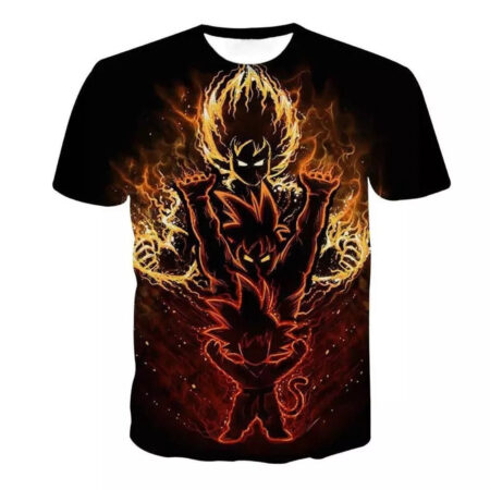 Camisa Camiseta Impressão 3D Goku Dragon Ball Heroes Estilo Clássico