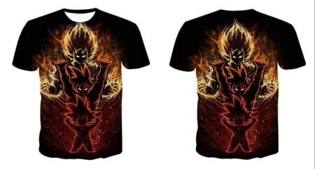 Camisa Camiseta Impressão 3D Goku Dragon Ball Heroes Estilo Clássico - Image 2