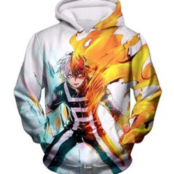 Blusa Jaqueta 3D Full Todoroki Shoto My Hero Academia Anime Top