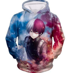 Blusa Jaqueta 3D Full Todoroki Uniforme My Hero Academia Anime Top