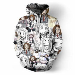Blusa Jaqueta 3D Full Uraraka Momentos My Hero Academia Anime Top