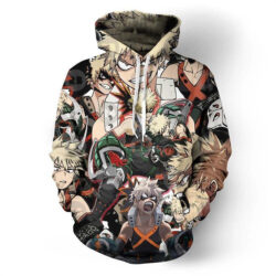 Blusa Jaqueta 3D Full Bakugou Momentos My Hero Academia Anime Top