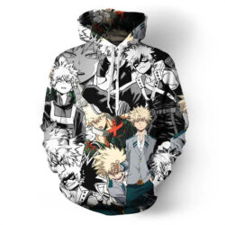 Blusa Jaqueta 3D Full Bakugou Imagens My Hero Academia Anime Top