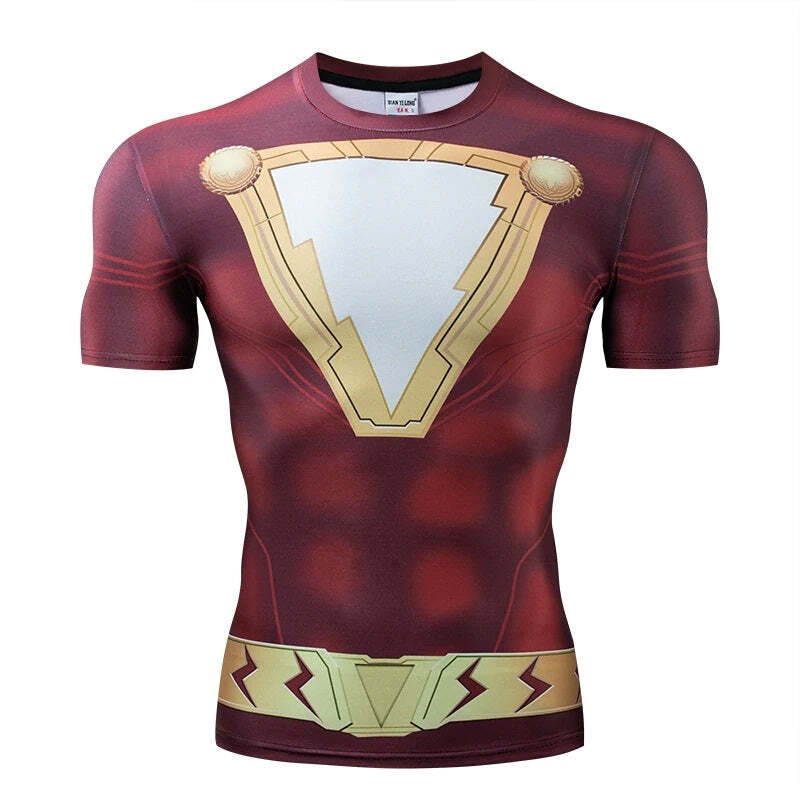 Camisa / Camiseta Hash Guard Shazam Filme Compressão