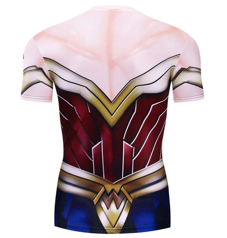 Camisa / Camiseta Hash Guard Mulher Maravilha Compressão - Imagem 2