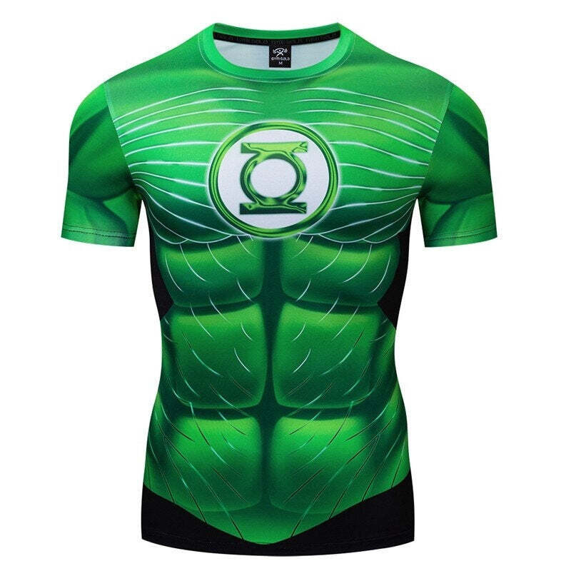 Camisa / Camiseta Hash Guard Lanterna Verde Clássico Compressão