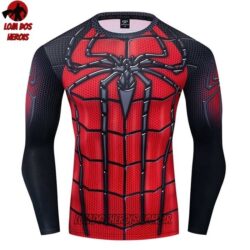 Camisa/Camiseta Hash Guard Homem Aranha Filme 2 Manga Compressão Segunda Pele