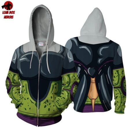 Blusa Jaqueta Casaco Cell Modelo 2 Dragon Ball Z