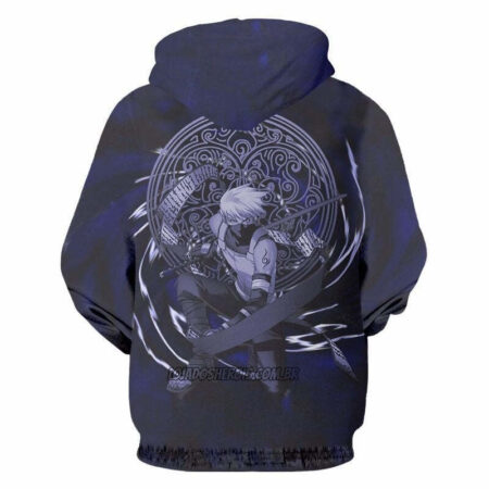 Blusa Jaqueta 3D Kakashi Anbu Naruto Anime Touca Canguru - Imagem 2