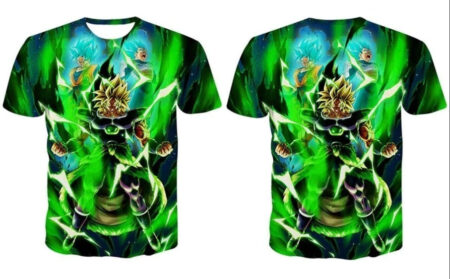 Camisa Camiseta Impressão 3D Broly Ssj Dragon Ball Super Estilo Clássico - Image 2