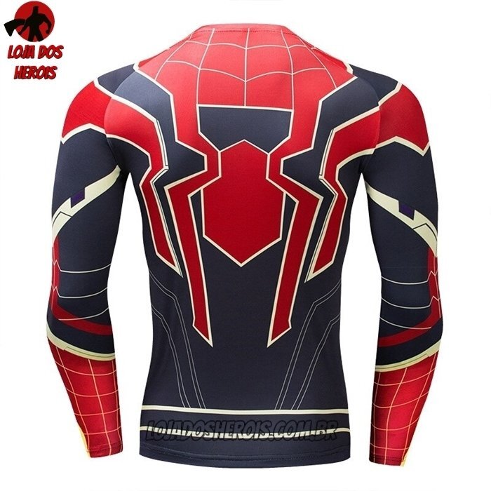 Camisa/Camiseta Hash Guard Aranha De Ferro Mod 4 Manga Compressão Segunda Pele - Imagem 2