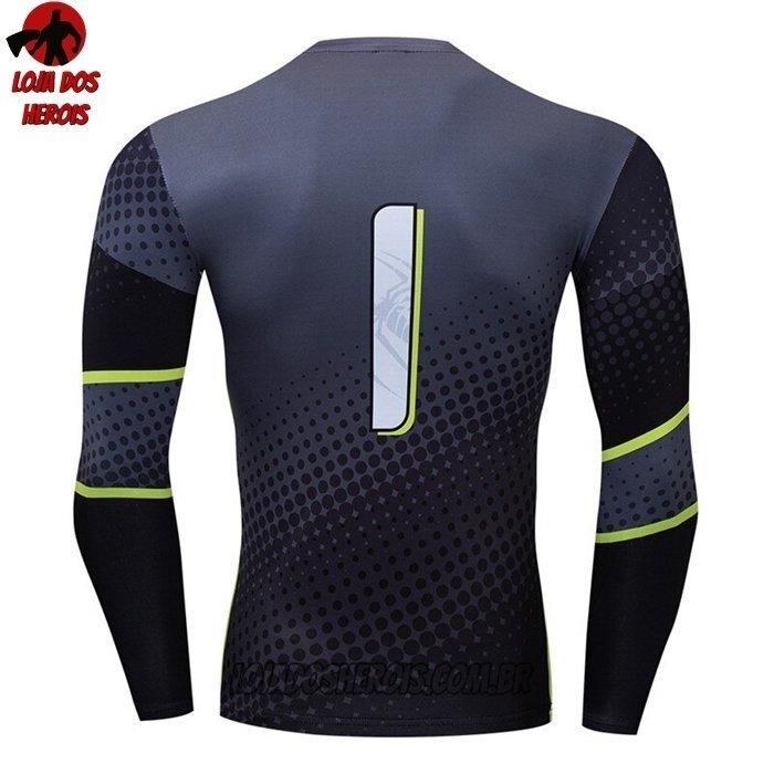 Camisa/Camiseta Hash Guard Homem Aranha Traje Stealth Manga Compressão Segunda Pele - Imagem 2