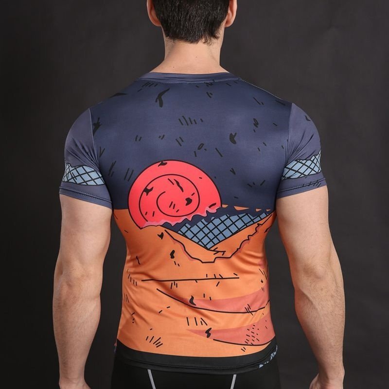 Camisa / Camiseta Hash Guard Naruto Uzumaki Batalha Compressão - Imagem 2