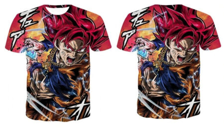 Camisa Camiseta Impressão 3D Goku Ssj God Dragon Ball Super Estilo Clássico - Image 2