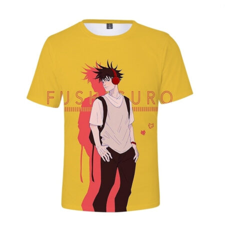 Camisa Camiseta Fushiguro Jujutsu Kaisen Anime Impressão 3D Full