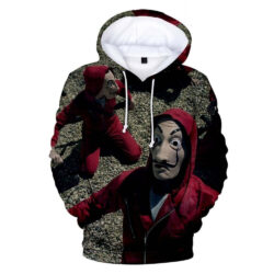 Blusa Jaqueta 3D Full Personagens Assalto Série La Casa De Papel Top