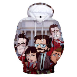 Blusa Jaqueta 3D Full Arte Personagens Série La Casa De Papel Top
