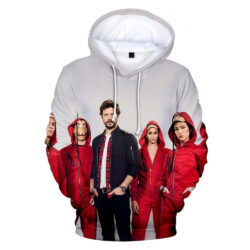Blusa Jaqueta 3D Full Personagens Série La Casa De Papel Top