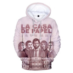 Blusa Jaqueta 3D Full Professor Série La Casa De Papel Top