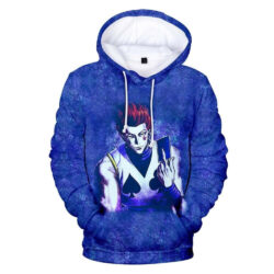 Blusa Jaqueta 3D Full Hisoka Personagem Anime Hunter X Hunter Top