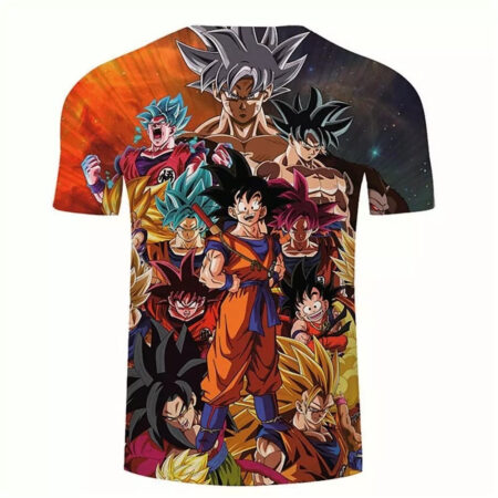 Camisa Camiseta Impressão 3D Goku Transformações Dragon Ball Heroes Estilo Clássico - Image 2