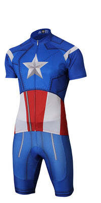 Macacão Ciclismo Capitão América Masculino e Feminino c/ Forro e Breteri Pedal - Imagem 2