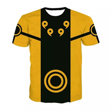 Camisa Camiseta Naruto Modo Kurama Impressão 3D Anime Naruto Shippuden