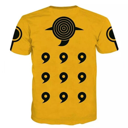 Camisa Camiseta Naruto Modo Kurama Impressão 3D Anime Naruto Shippuden - Image 2