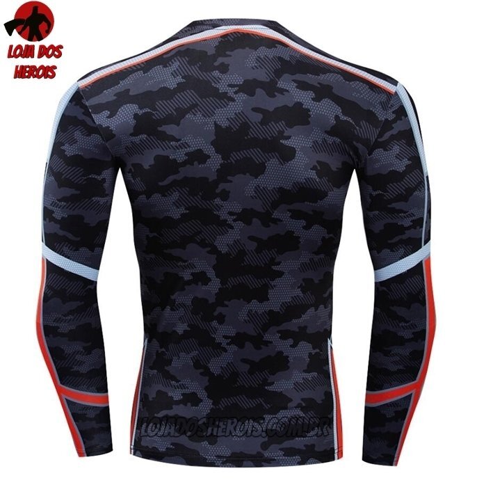 Camisa/Camiseta Hash Guard Tony Stark Vingadores Manga Compressão Segunda Pele - Imagem 2