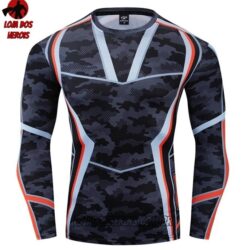 Camisa/Camiseta Hash Guard Tony Stark Vingadores Manga Compressão Segunda Pele