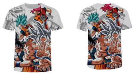 Camisa Camiseta Impressão 3D Goku Kamehameha Dragon Ball Super Estilo Clássico - Image 2