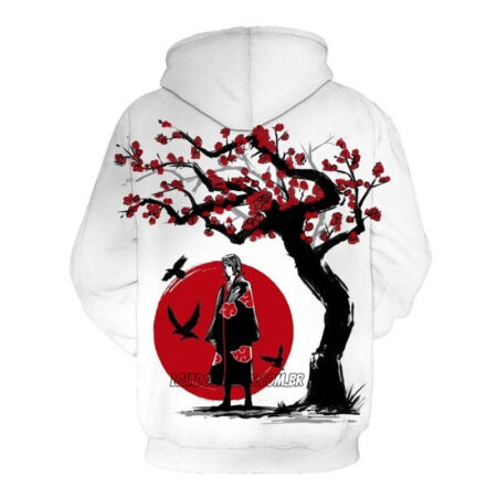 Blusa Jaqueta 3D Itachi Uchiha Naruto Clássico Anime Touca Canguru - Imagem 2