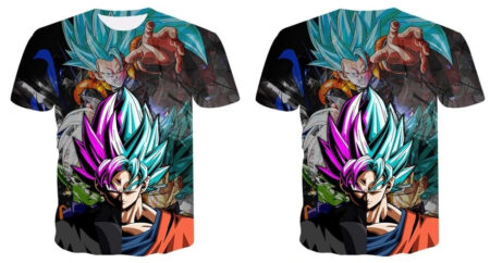 Camisa Camiseta Impressão 3D Heróis e Vilões Dragon Ball Super Estilo Clássico - Image 2