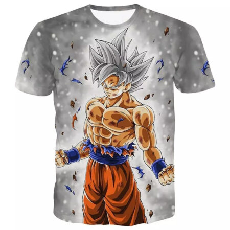 Camisa Camiseta Impressão 3D Goku Dragon Ball Super Estilo Clássico