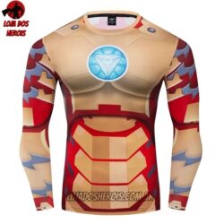 Camisa/Camiseta Hash Guard Homem De Ferro Filme 2 Manga Compressão Segunda Pele