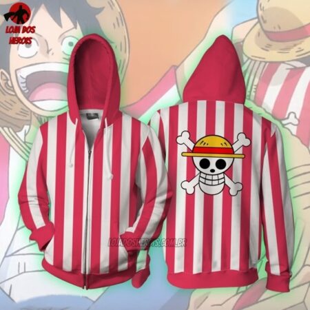 Blusa Jaqueta Casaco Monkey D. Luffy Modelo 3 - One Piece