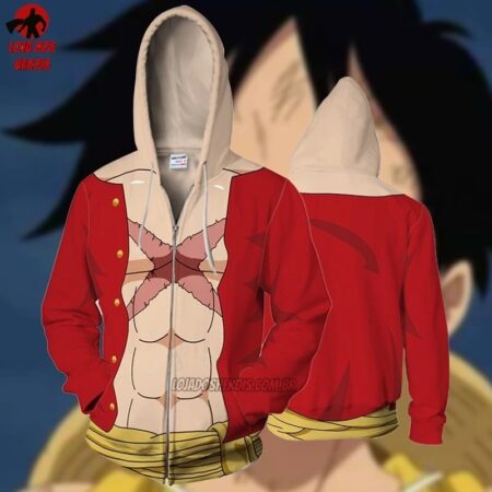 Blusa Jaqueta Casaco Monkey D. Luffy Clássico - One Piece