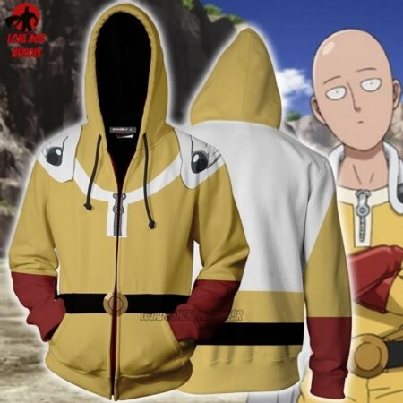 Blusa Jaqueta Casaco Saitama Batalha - One Punch Man