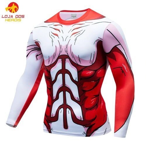 Camisa / Camiseta Hash Guard Attack On Titan - Manga Longa Compressão