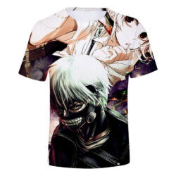 Camisa Camiseta Impressão 3D Tokyo Ghoul - Kaneki e Juuzou Anime