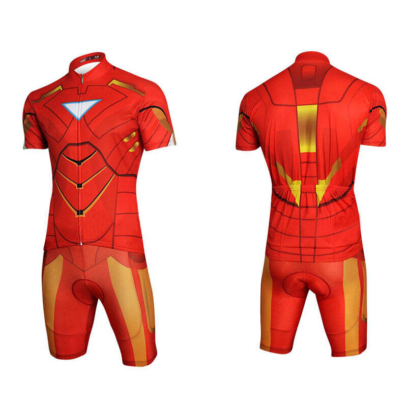Macacão Ciclismo Homem De Ferro Masculino e Feminino c/ Forro e Breteri Pedal