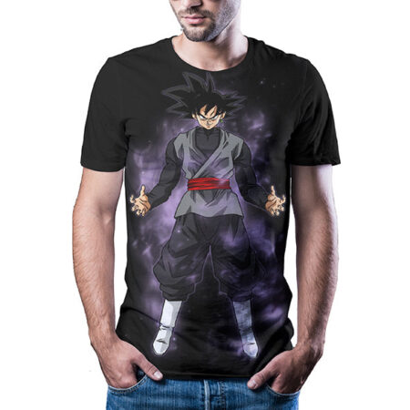 Camisa Camiseta Goku Black Dragon Ball Super Anime Impressão 3D Full