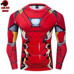 Camisa/Camiseta Hash Guard Homem De Ferro Clássico Manga Compressão Segunda Pele