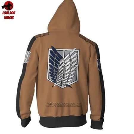 Blusa Jaqueta Casaco Eren Yeager Modelo 2 - Attack On Titan - Image 3