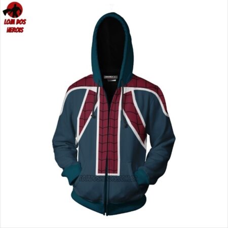 Blusa Jaqueta Casaco Homem Aranha Traje Spider-UK Game - Image 2